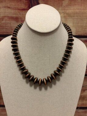 Lunar Deer 16" Southwestern Copper Flat Bead Necklace NWT